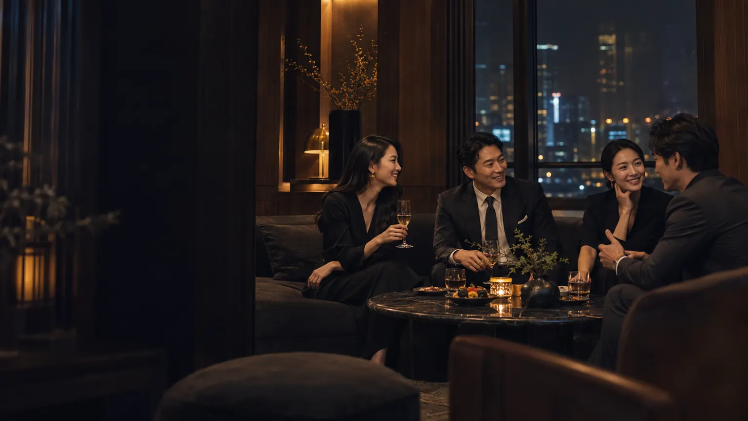 청학동 프라이빗 모임 공간 연출 예시